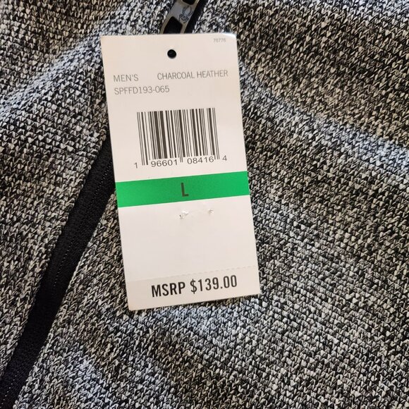 Spyder Men’s Performance Zip Hoodie Jacket | Charcoal Heather | Size L | NWT - Picture 5 of 5